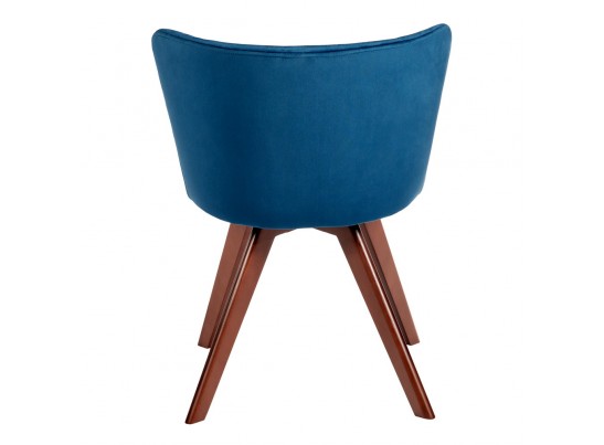 Стул Bella синий, темный орех в Кургане