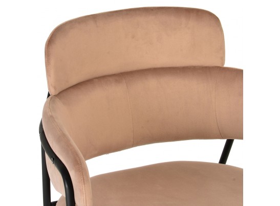 Стул Napoli латте с черными ножками в Кургане