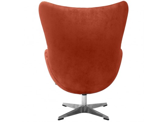 Кресло EGG CHAIR терракотовый, искусственная замша в Кургане