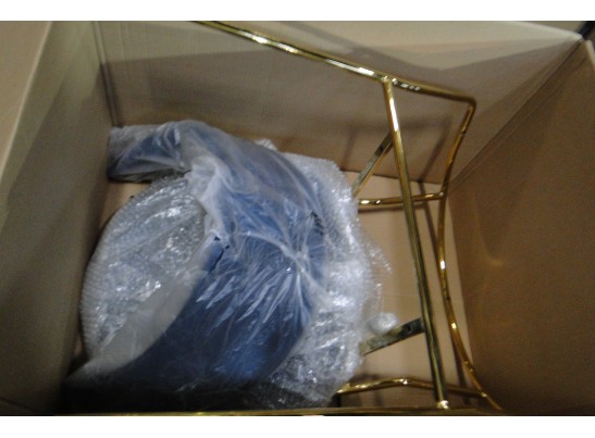 Стул Turin синий с золотыми ножками FR 0557Y в Кургане