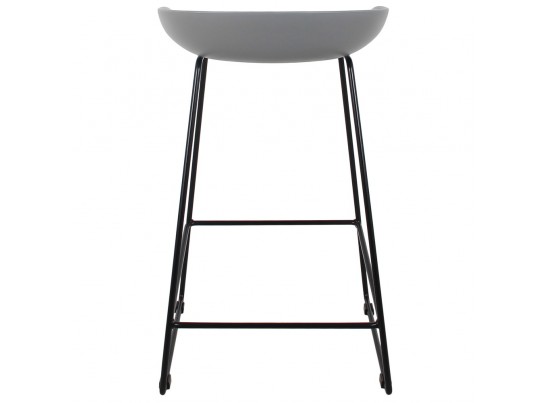 Стул полубарный Neo серый с чёрными ножками в Кургане