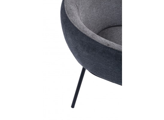 Стул Duke светло-серый, серый с чёрными ножками в Кургане