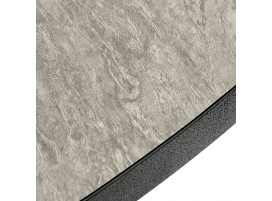 Стол Rudolf круглый раскладной 90-120x90x75см, Бетон слюда, чёрный в Кургане
