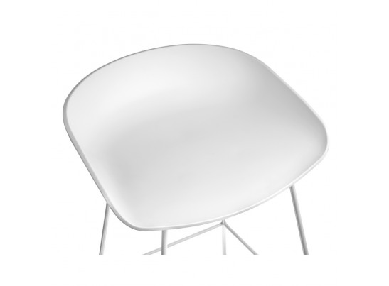 Стул барный Neo белый с белыми ножками в Кургане