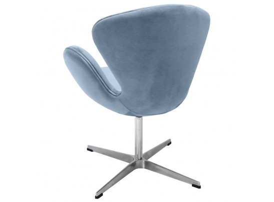 Кресло SWAN CHAIR серый, искусственная замша в Кургане