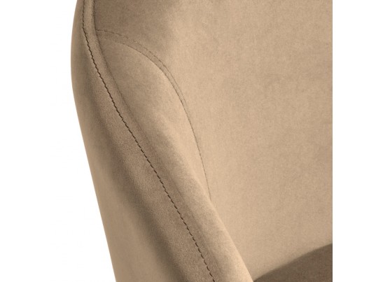 Стул-полукресло Emil бежевый с золотыми ножками в Кургане