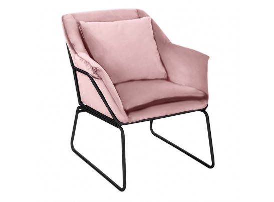 Комплект кресло ALEX и оттоманка ALEX пудровый в Кургане