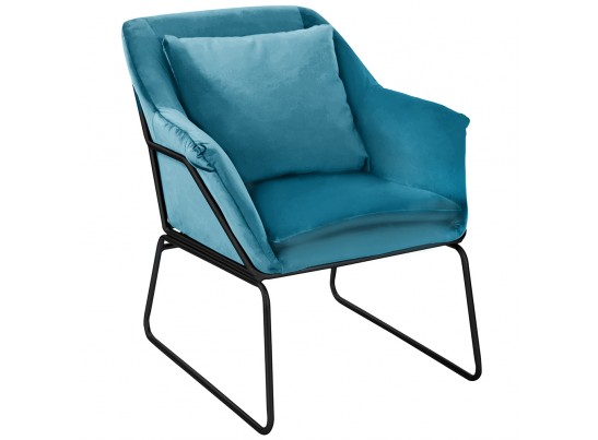 Комплект кресло ALEX и оттоманка ALEX бирюзовый в Кургане