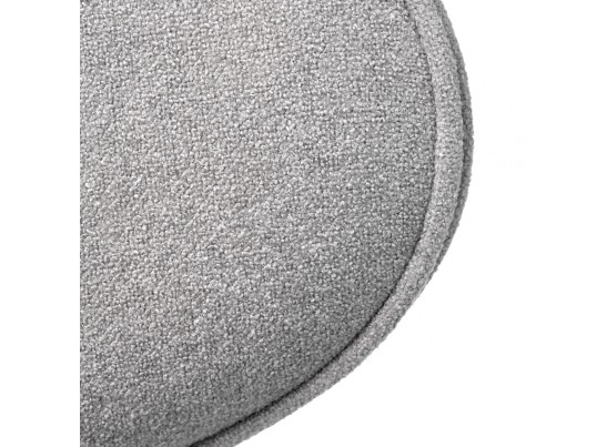 Стул полубарный Lucas 3 серый букле с ножками цвета орех в Кургане