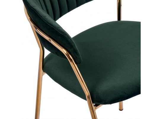 Стул Turin зеленый с золотыми ножками в Кургане