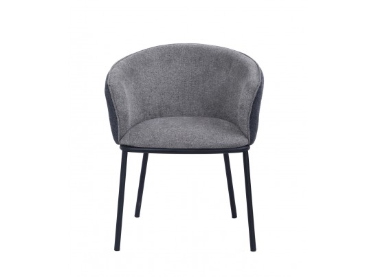 Стул Duke светло-серый, серый с чёрными ножками в Кургане