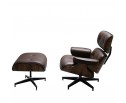 Кресло EAMES LOUNGE CHAIR и оттоманка EAMES LOUNGE CHAIR коричневые в Кургане