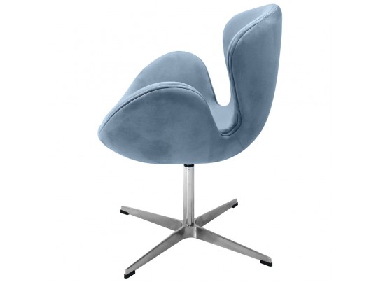 Кресло SWAN CHAIR серый, искусственная замша в Кургане