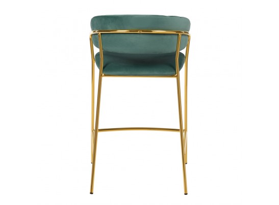 Комплект из 2-х стульев полубарных Turin мятный с золотыми ножками в Кургане