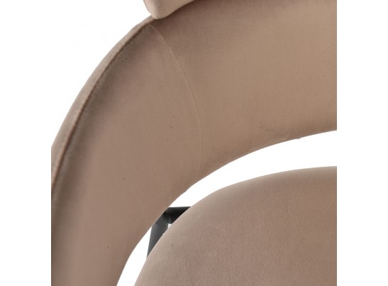 Стул Napoli латте с черными ножками в Кургане