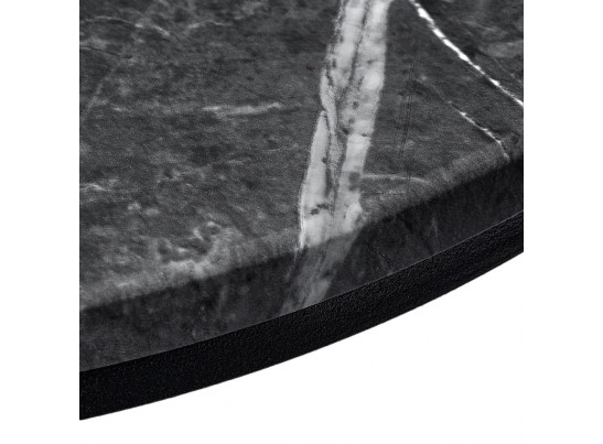 Набор кофейных столиков Tango орех и серый мрамор с чёрными ножками, 2шт в Кургане