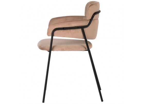 Стул Napoli латте с черными ножками в Кургане