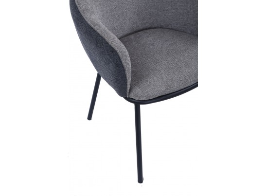 Стул Duke светло-серый, серый с чёрными ножками в Кургане