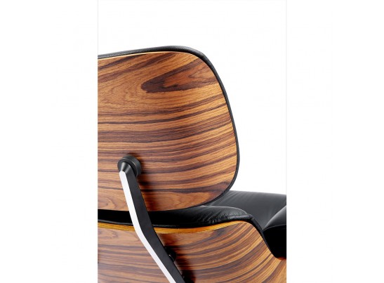 Кресло EAMES LOUNGE CHAIR и оттоманка EAMES LOUNGE CHAIR чёрные в Кургане