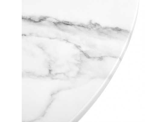 Набор кофейных столиков Tango белый мрамор с белыми ножками, 2шт в Кургане