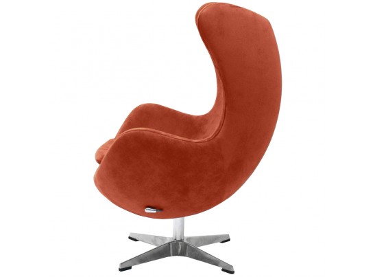 Кресло EGG CHAIR терракотовый, искусственная замша в Кургане
