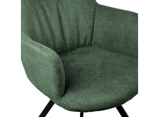 Стул Grant зелёный шенил на поворотном механизме в Кургане