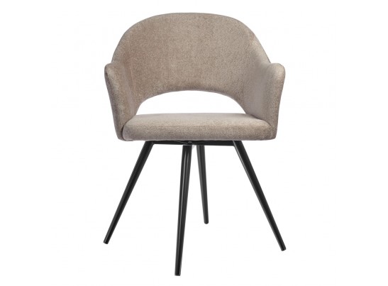 Стул Bruno латте шенилл с поворотным механизмом в Кургане