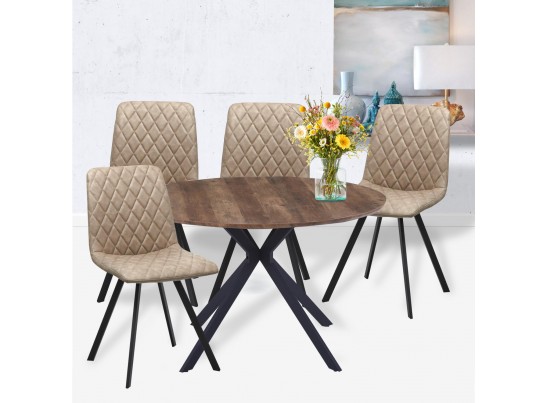 Стол Ralf диам.120см, орех в Кургане