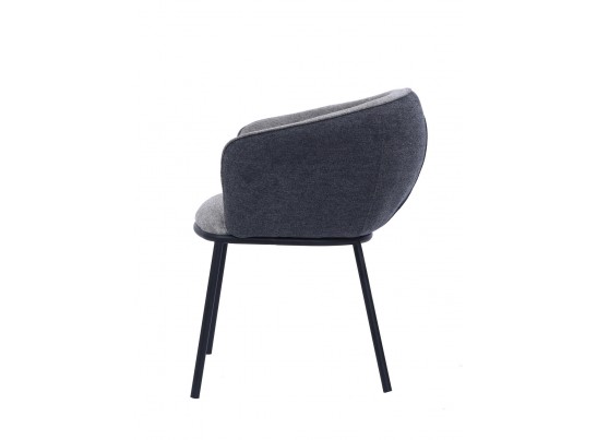 Стул Duke светло-серый, серый с чёрными ножками в Кургане