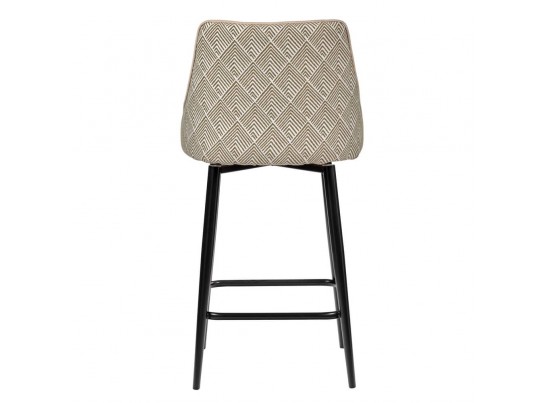 Стул полубарный Dave оливковый с жаккардом, с поворотным механизмом в Кургане