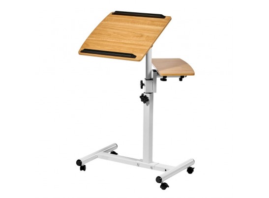 Стол многофункциональный Palma 60x40x62-96см, светлое дерево, белый в Кургане