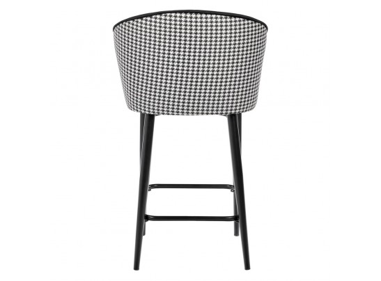 Стул полубарный Paola чёрный с жаккардом в Кургане