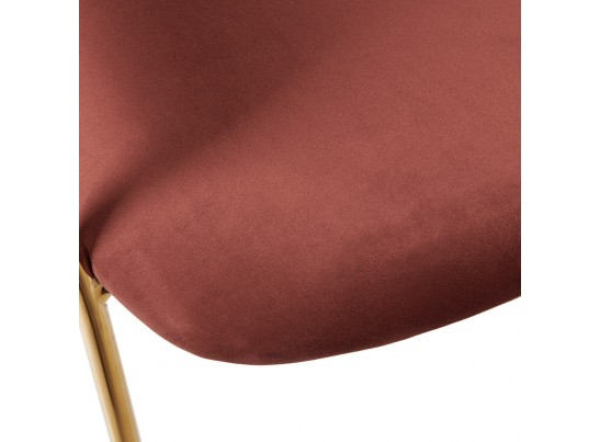 Стул Turin терракотовый с золотыми ножками в Кургане