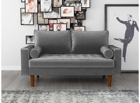 Диван Scott двухместный серый в Кургане