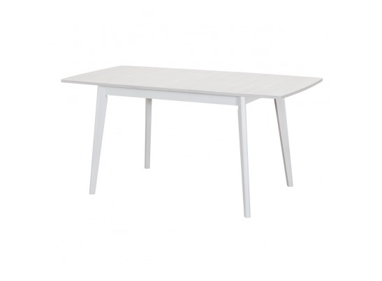 Стол Oslo раскладной 120-160x80x76см, Сосна Рандерс структурное, белый в Кургане
