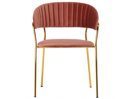 Комплект из 2-х стульев Turin пудровый с золотыми ножками в Кургане