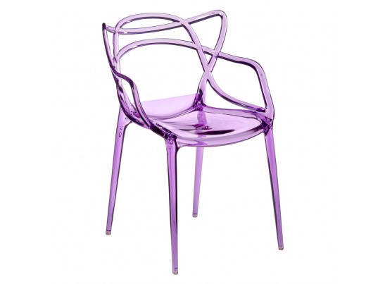 Комплект из 4-х стульев Masters прозрачный сиреневый в Кургане