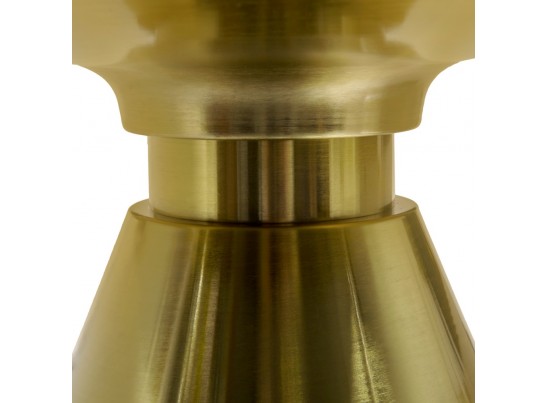 Кофейный столик Atlant диам.80см x 45см, золотой, металл, керамика в Кургане