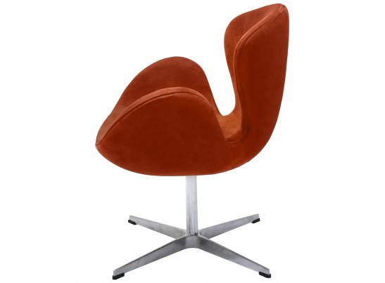 Кресло SWAN CHAIR терракотовый, искусственная замша в Кургане