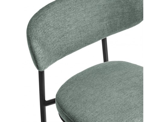 Стул Lucas 2 шалфей шенилл с чёрными ножками в Кургане