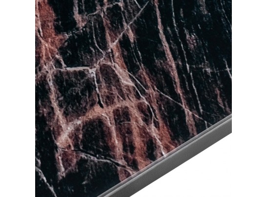 Стол Areal раскладной 140-180х80х75 чёрный мрамор с чёрными ножками в Кургане