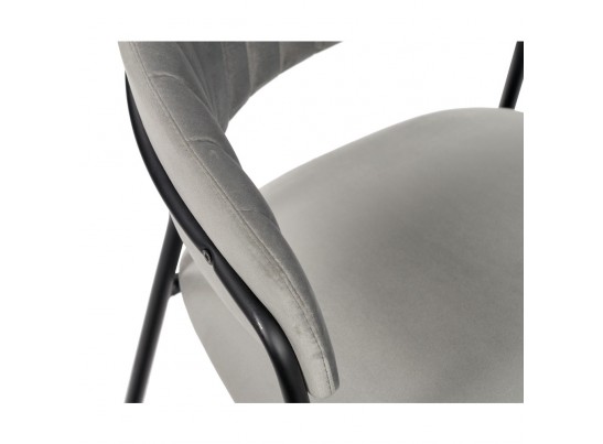 Стул Turin серый с чёрными ножками в Кургане