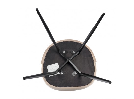 Стул Vivian латте с черными ножками в Кургане