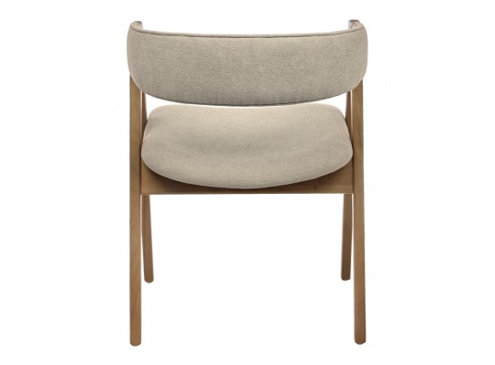 Стул Alan латте букле с ножками цвета орех в Кургане