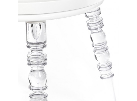 Стул Babel белый с прозрачными ножками в Кургане