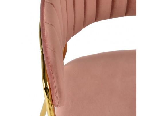 Комплект из 2-х стульев Turin пудровый с золотыми ножками в Кургане