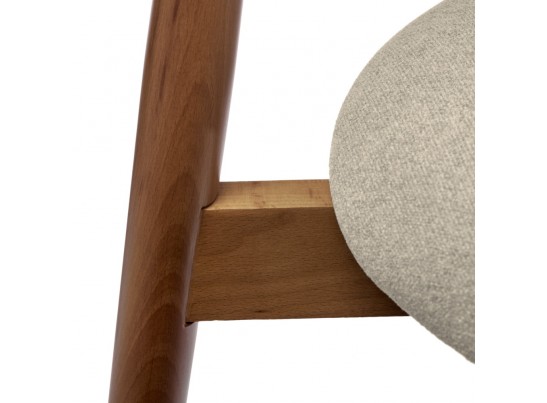 Стул Lucas 3 латте букле с ножками цвета орех в Кургане