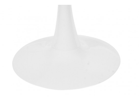 Стол Tulip диам. 90см, белый с чёрным в Кургане