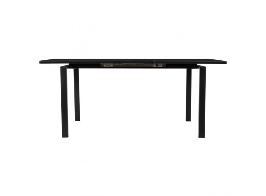 Стол Areal раскладной 140-180х80х75 чёрный мрамор с чёрными ножками в Кургане