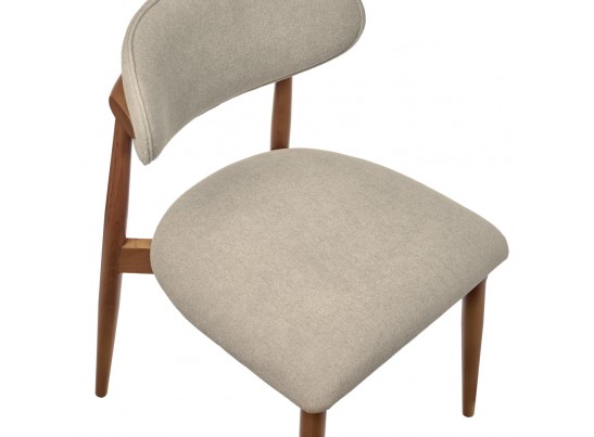 Стул Lucas 3 латте букле с ножками цвета орех в Кургане